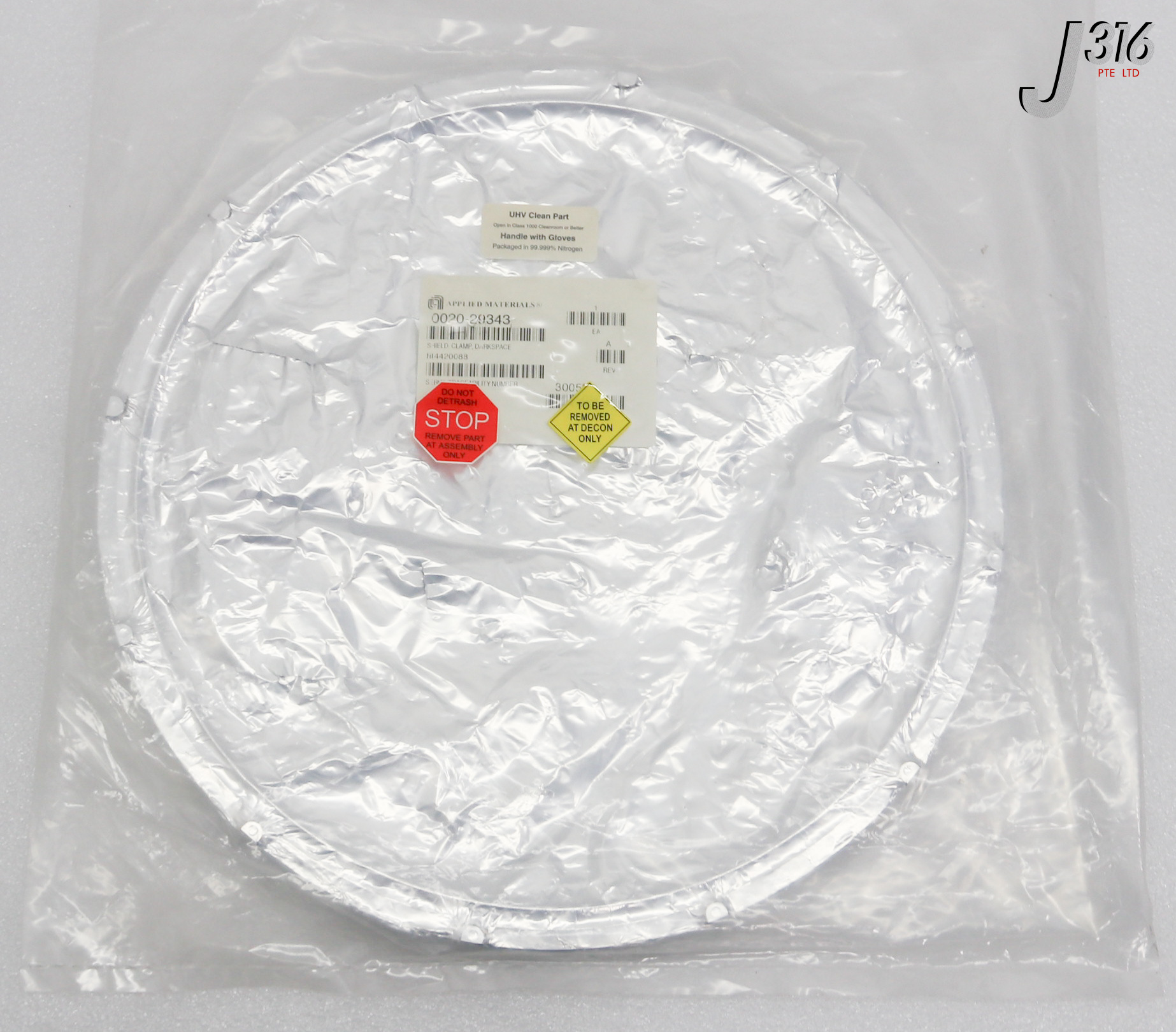 ©️ C3969 APPLIED MATERIALS SHIELD, CLAMP, DARKSPACE (NEW) 0020-29343
